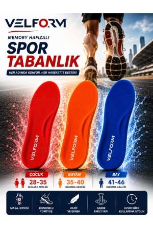 Memory Hafızalı Tabanlık Spor Tabanlık Konfor Yürüyüş Topuk Dikeni