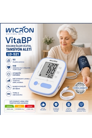 Tansiyon Aleti Koldan Ölçer Dijital LD521 Vita Hafızalı