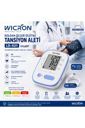 Tansiyon Aleti Koldan Ölçer Dijital LD521 Vita Hafızalı